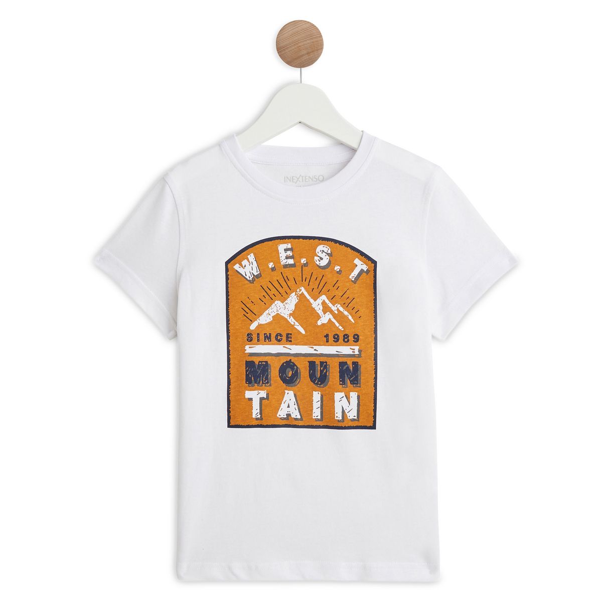 IN EXTENSO Ensemble chemise manches longues à carreaux + t-shirt manches courtes garçon