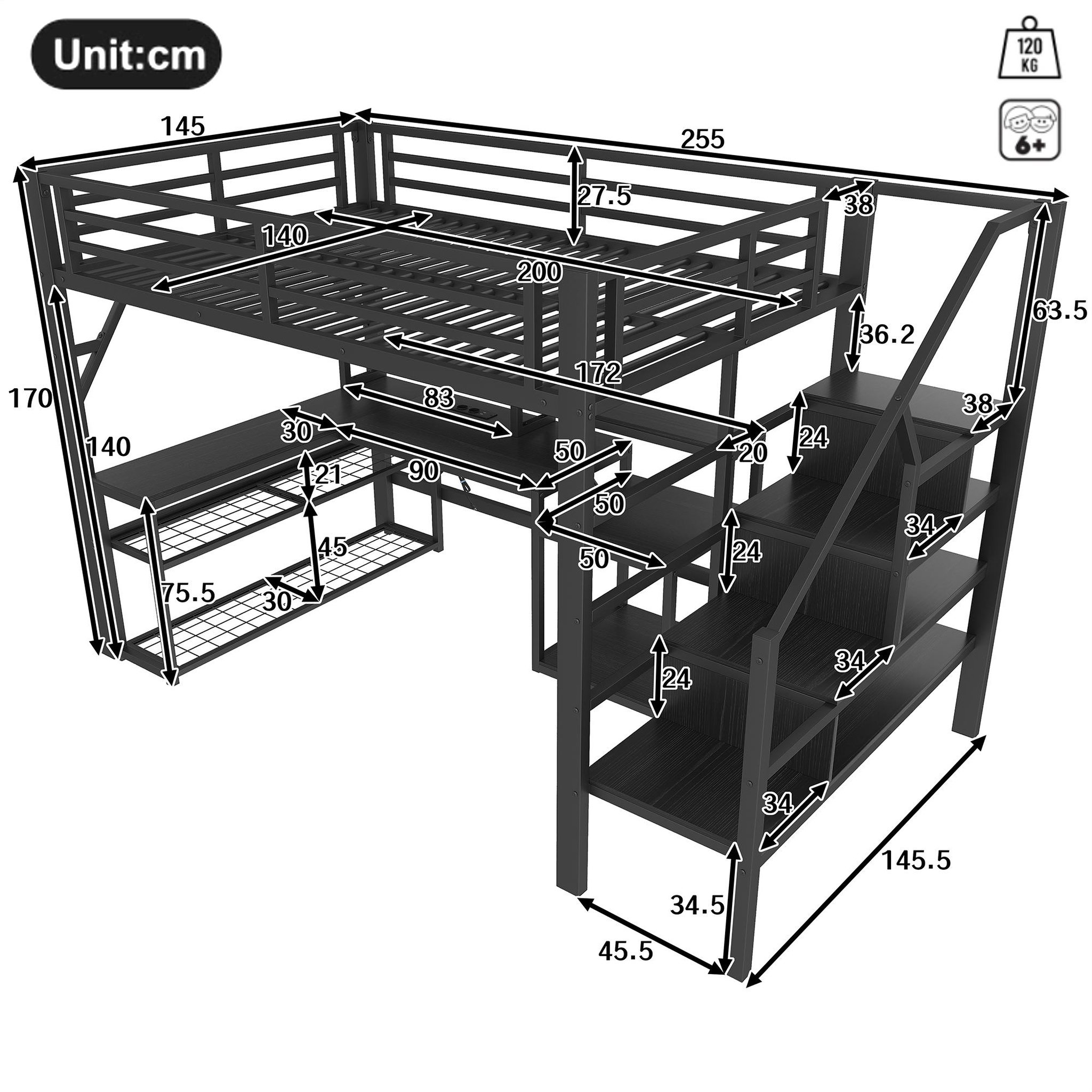 Voir la diapositive 3 : MERAX Lit mezzanine