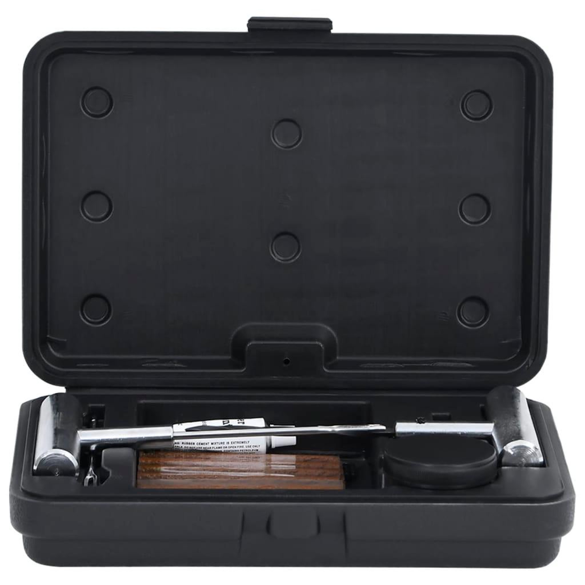 Voir la diapositive 3 : VIDAXL Kit de reparation de pneus de voiture 27 pcs