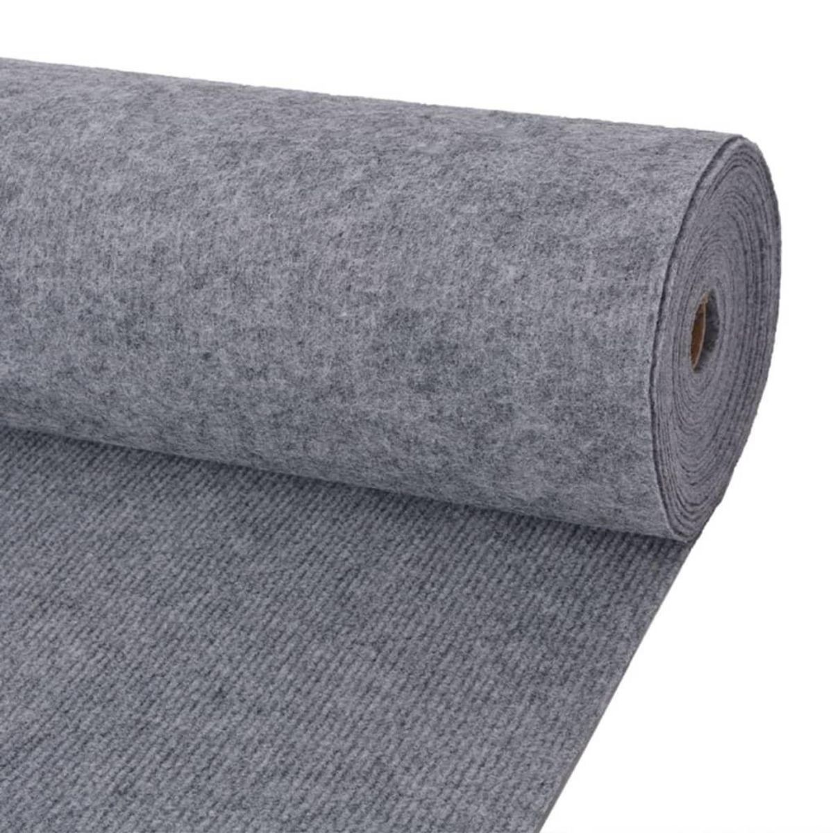 VIDAXL Tapis strie pour exposition 1,2x15 m Gris
