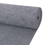 VIDAXL Tapis strie pour exposition 1,2x15 m Gris