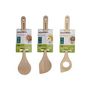 Voir la diapositive 6 : Fackelmann Lot de 3 cuillères en bois 30 cm Fackelmann Nature