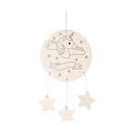 Paris Prix Mobile à Décorer en Bois  Licorne  33cm Naturel