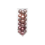 FEERIC LIGHT & CHRISTMAS Lot de 18 Boules de Noël  Colorama  3cm Rose