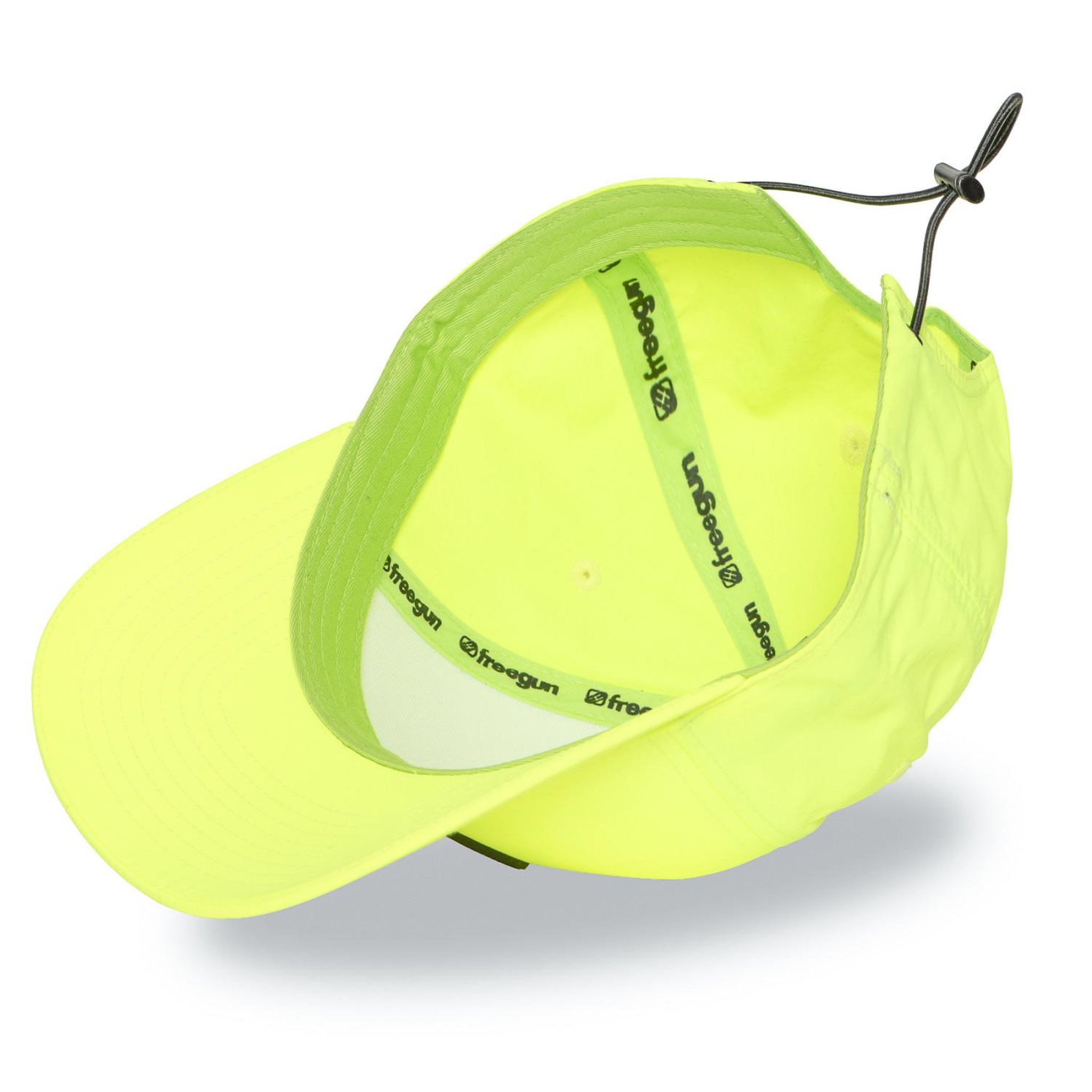 Voir la diapositive 6 : FREEGUN Casquette baseball avec écusson rond PU et réglage par cordon FRGN