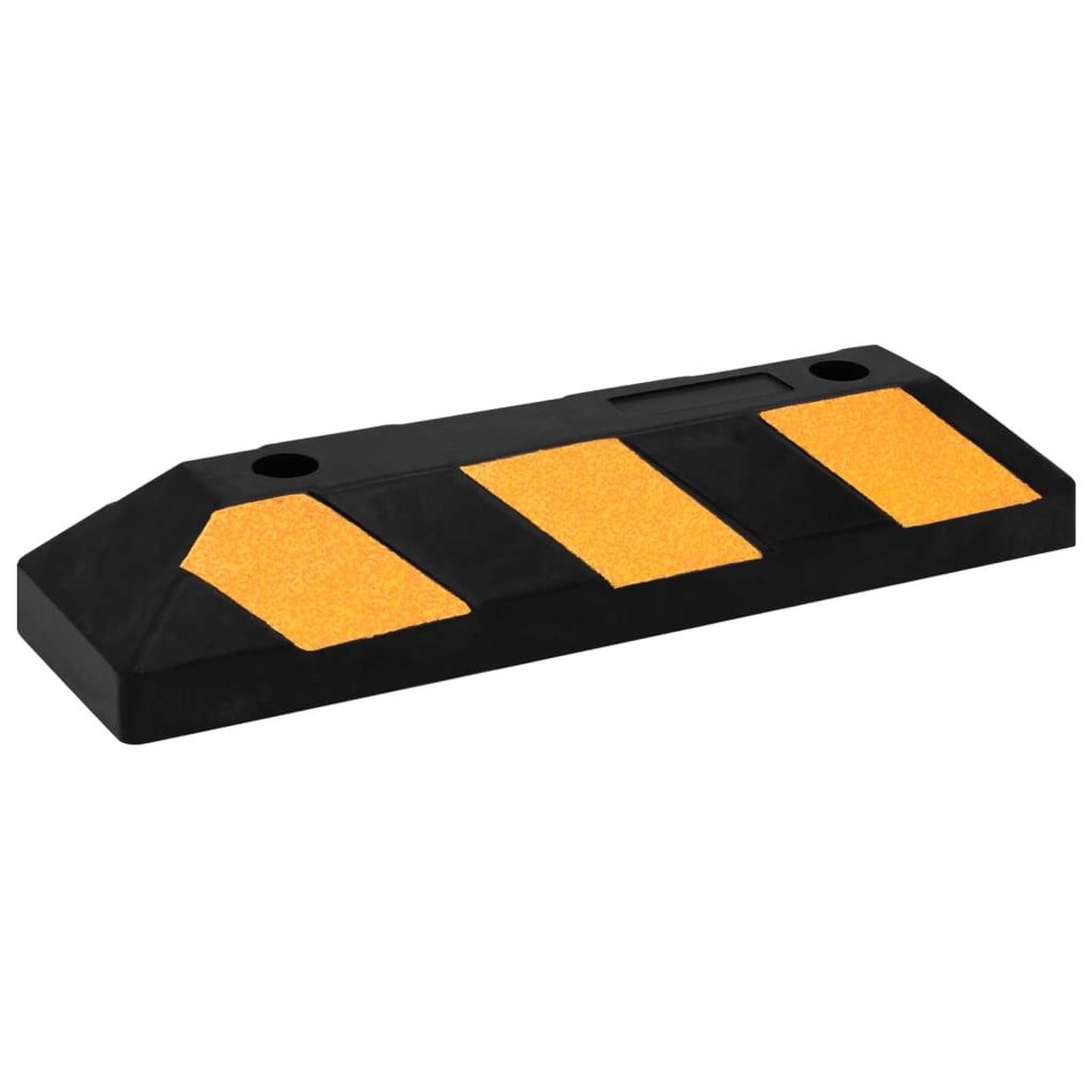 Voir la diapositive 3 : VIDAXL Butoirs de stationnement 2 pcs 56x15x10 cm Caoutchouc