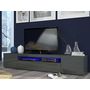 Voir la diapositive 4 : Meuble TV 3 portes 1 niche TECHNO L200cm