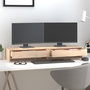 Voir la diapositive 3 : VIDAXL Support pour moniteur 100x27x15 cm Bois de pin solide