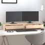 Voir la diapositive 3 : VIDAXL Support pour moniteur 100x27x15 cm Bois de pin solide