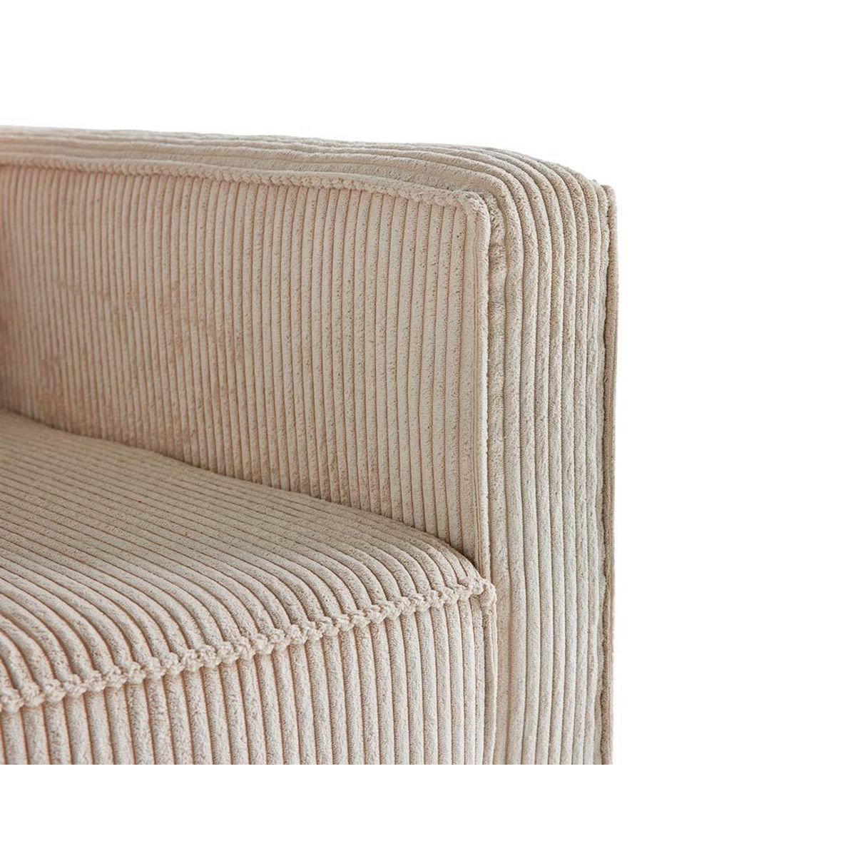 LISA DESIGN Charlie - canapé droit 2 places - en velours côtelé