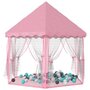 Voir la diapositive 2 : VIDAXL Tente de jeu princesse avec 250 balles Rose 133x140 cm
