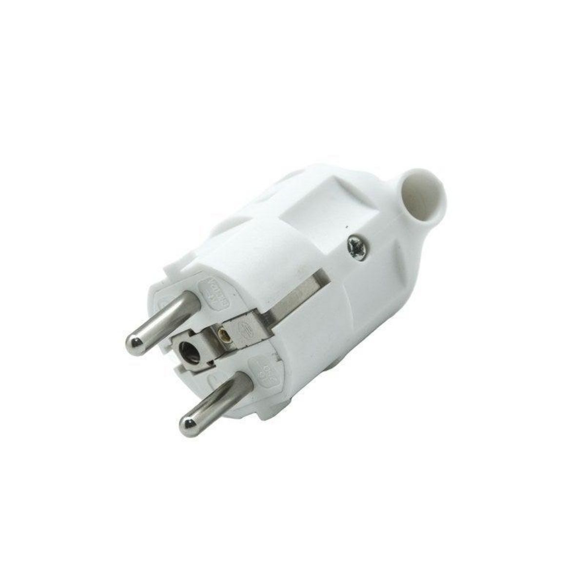 CENTRALE BRICO Fiche électrique mâle 2 pôles + terre, 16 A