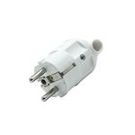 CENTRALE BRICO Fiche électrique mâle 2 pôles + terre, 16 A