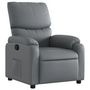 Voir la diapositive 2 : VIDAXL Fauteuil inclinable Gris Similicuir