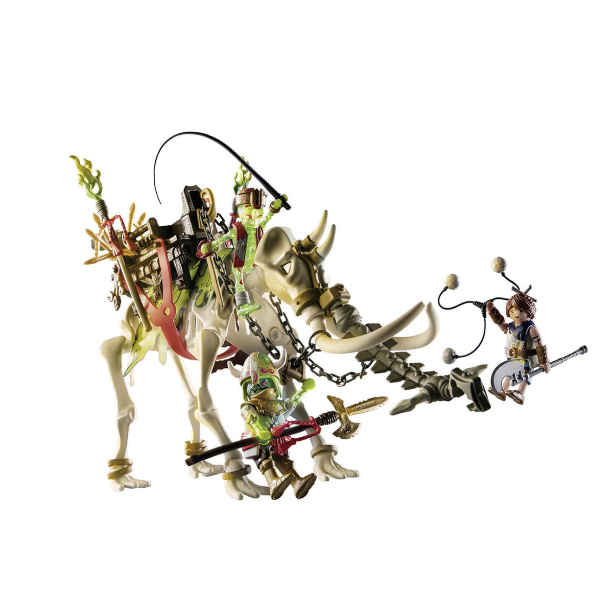 PLAYMOBIL 71027 - Novelmore - Attaque squelette de mammouth