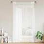 Voir la diapositive 2 : VIDAXL Rideau en fils 2 pcs 100 x 250 cm Blanc