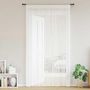 Voir la diapositive 2 : VIDAXL Rideau en fils 2 pcs 100 x 250 cm Blanc