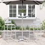 Voir la diapositive 3 : VIDAXL Table de bar d'exterieur reglable en hauteur aluminium