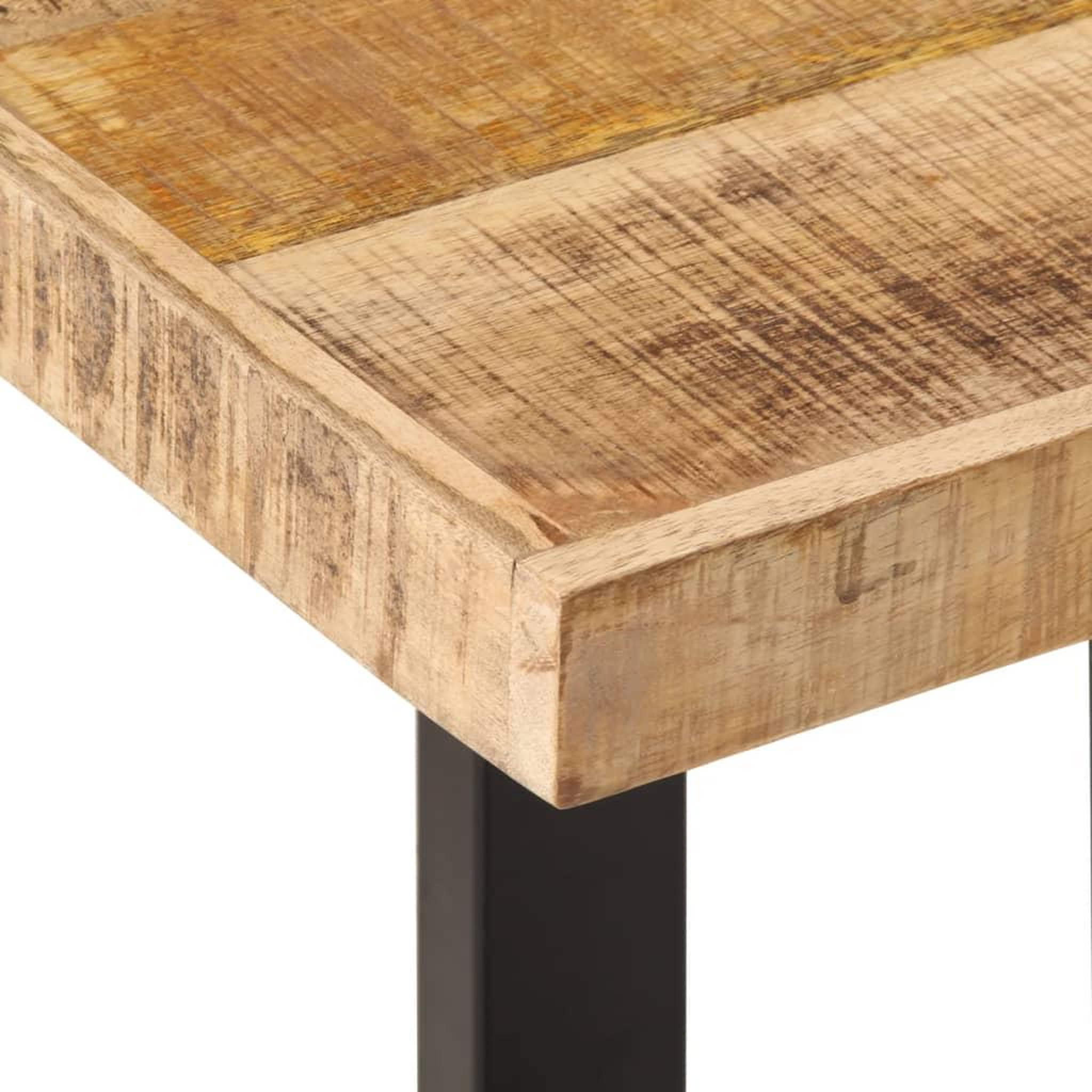 Voir la diapositive 5 : VIDAXL Banc 160 cm bois de manguier brut massif et acier
