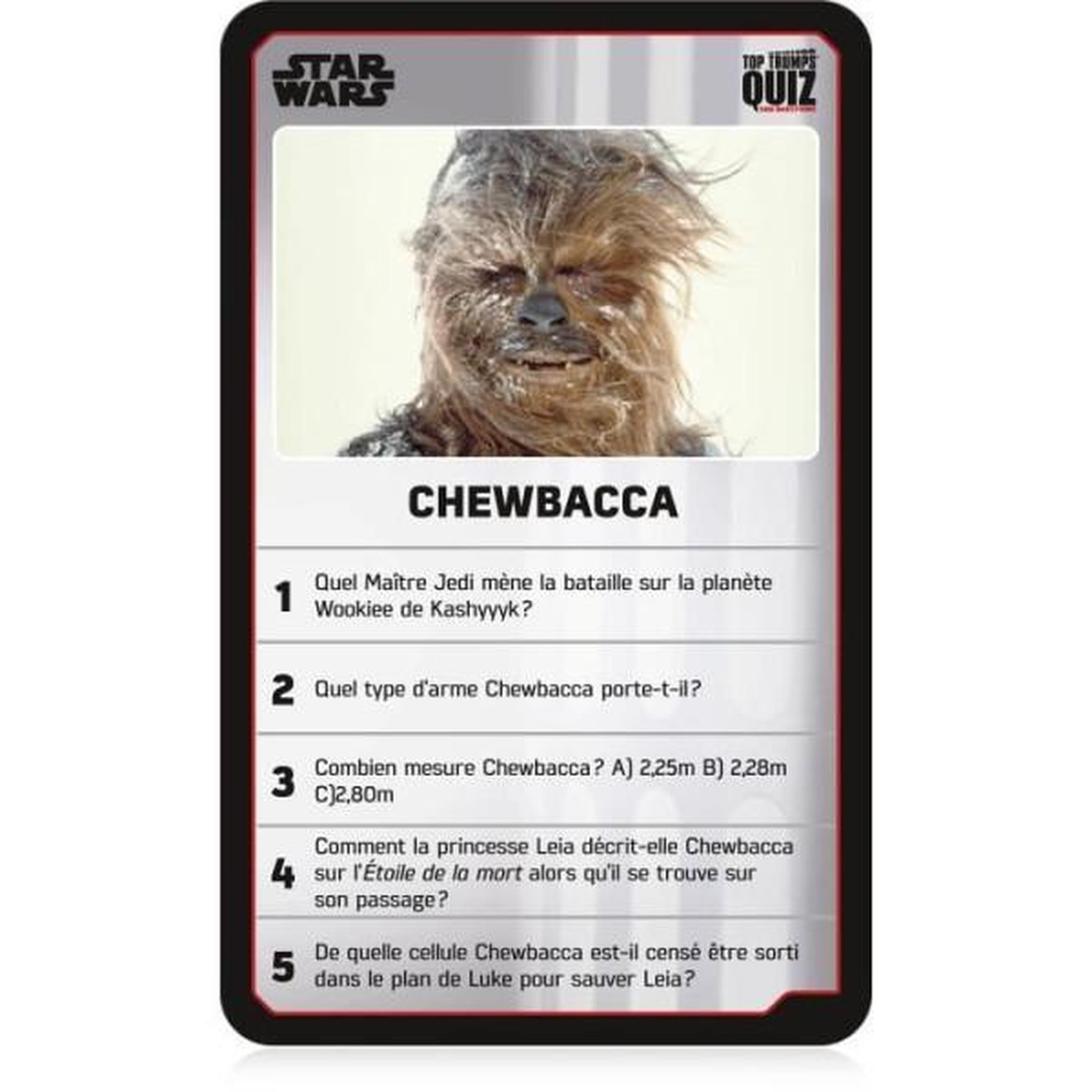 Voir la diapositive 2 : Jeu TV film Quiz Star Wars Nouvelle Version