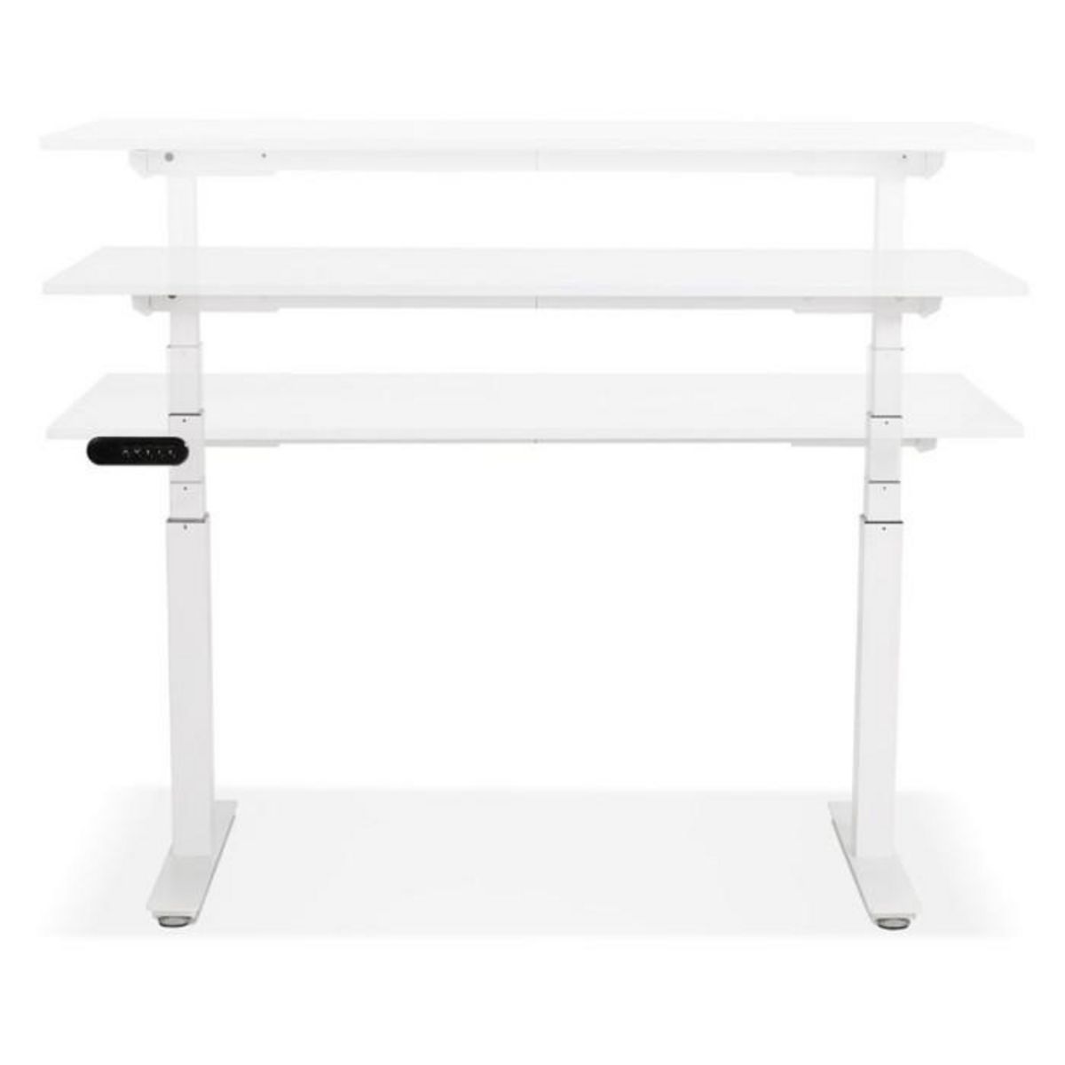 Paris Prix Bureau Design Réglable  Électrique  140cm Blanc