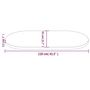 Voir la diapositive 6 : VIDAXL Dessus de table 110x55x2,5 cm bois de pin massif ovale