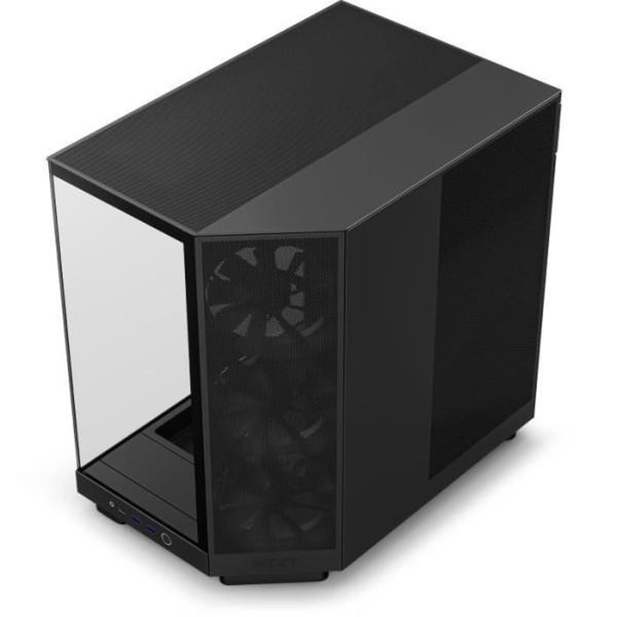 Voir la diapositive 3 : NZXT Boitier moyen-tour - NZXT - H6 Flow - Double chambre - Noir - 5 ventilateurs inclus