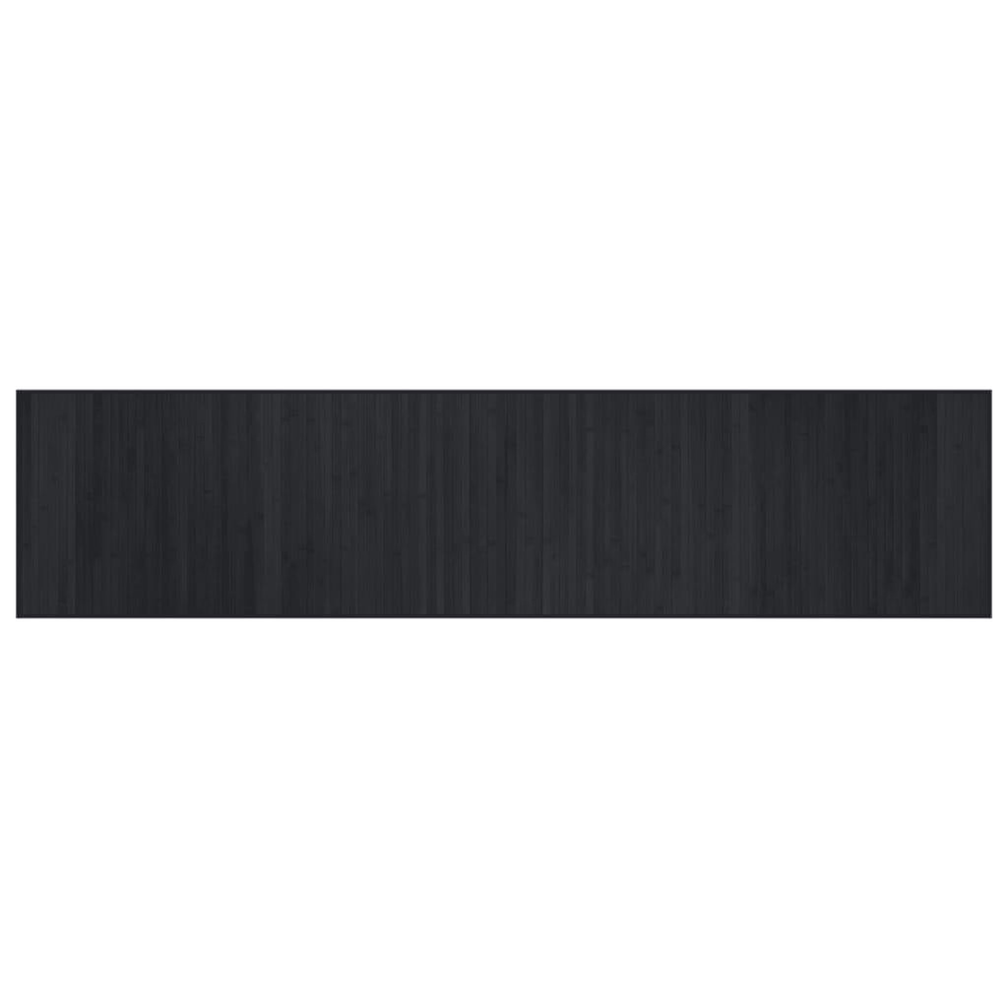 Voir la diapositive 2 : VIDAXL Tapis rectangulaire noir 70x300 cm bambou