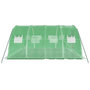 Voir la diapositive 5 : VIDAXL Serre avec cadre en acier vert 16 m^2 4x4x2 m