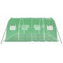 Voir la diapositive 5 : VIDAXL Serre avec cadre en acier vert 16 m^2 4x4x2 m