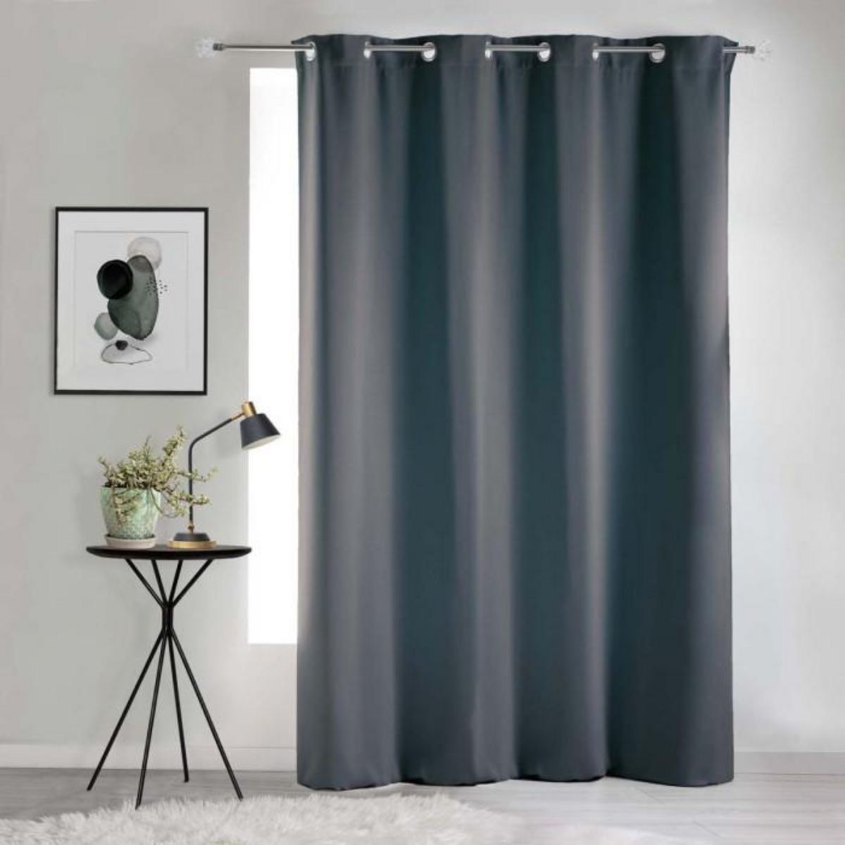 Paris Prix Rideau Occultant  Noche  135x240cm Gris Ardoise