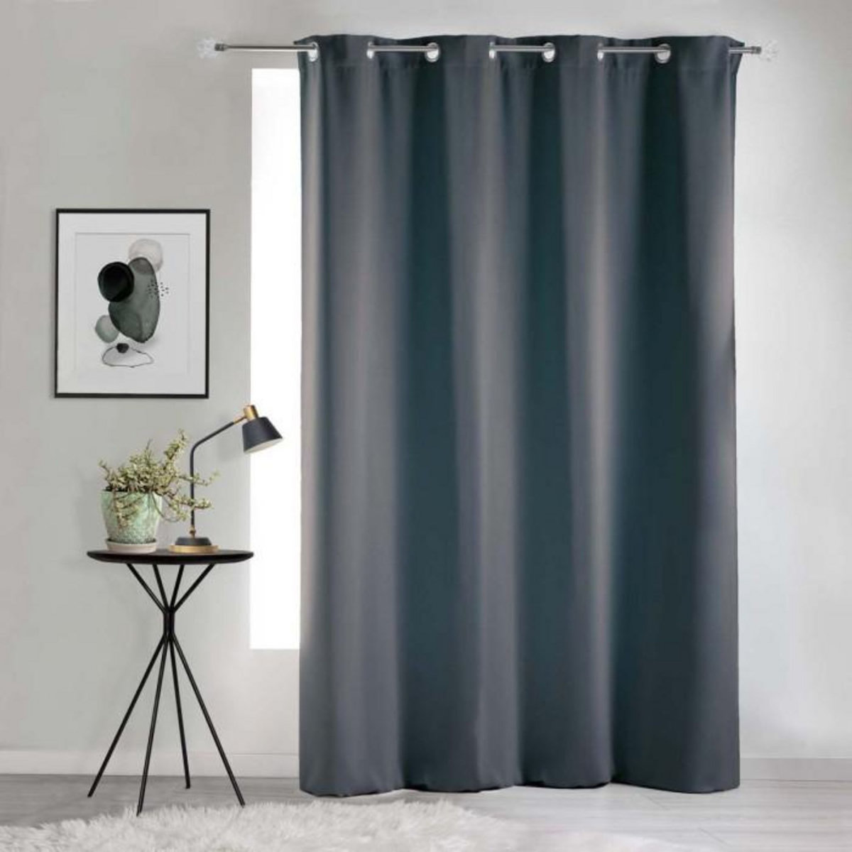 Paris Prix Rideau Occultant  Noche  135x240cm Gris Ardoise