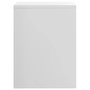Voir la diapositive 5 : VIDAXL Table de chevet Blanc brillant 40x30x40 cm bois d'ingenierie
