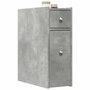 Voir la diapositive 1 : VIDAXL Armoire de salle de bain etroite avec roulettes gris beton