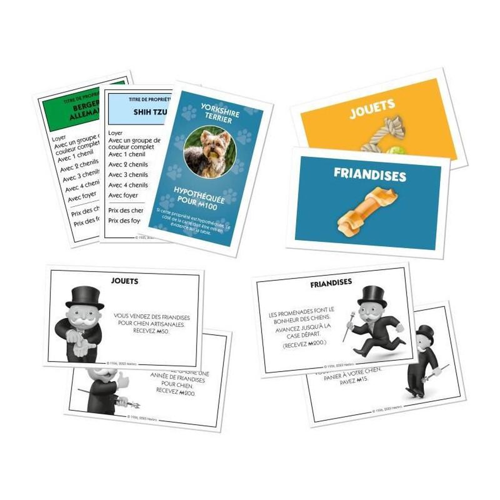 Voir la diapositive 6 : Winning Moves Monopoly Chiens - Jeu de société - WINNING MOVES - Monopoly mettant en vedette les chiens de différentes races.
