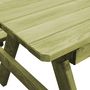 Voir la diapositive 5 : VIDAXL Table de pique-nique pour enfants avec bancs Pinede impregnee
