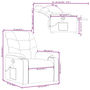 Voir la diapositive 6 : VIDAXL Fauteuil de massage inclinable Gris fonce Tissu