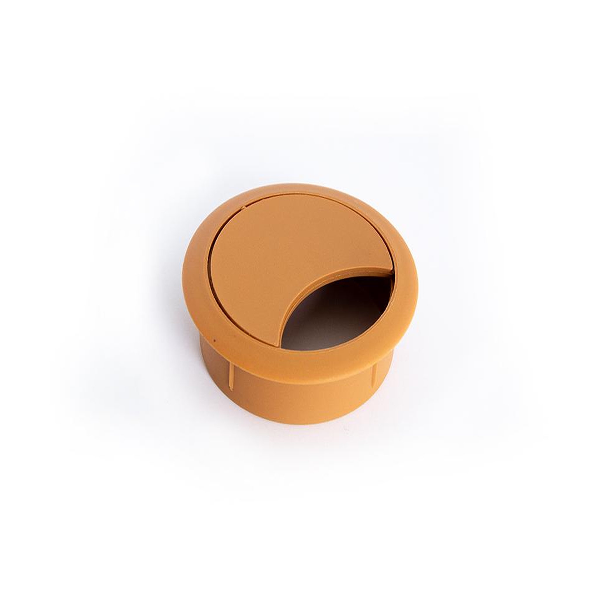 CENTRALE BRICO Passe-câble plastique 60mm  cerisier