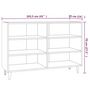 Voir la diapositive 6 : VIDAXL Buffet Chene fume 103,5x35x70 cm Bois d'ingenierie