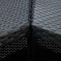 Voir la diapositive 5 : VIDAXL Table d'angle de bar Noir 100x50x105 cm Resine tressee