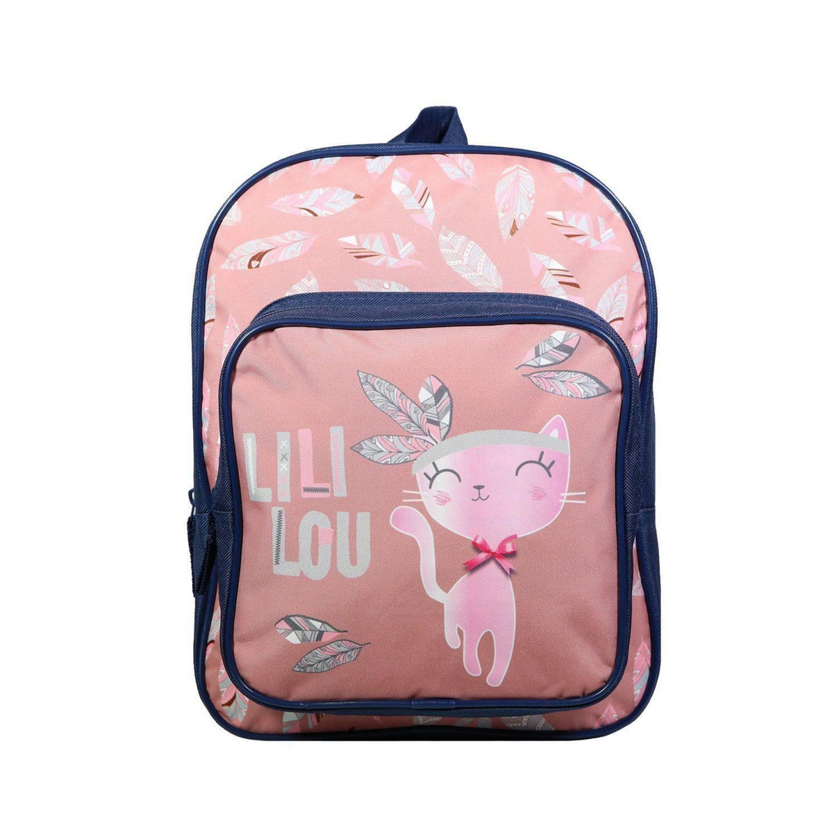 Bagtrotter Sac à dos 31 cm avec poche Lili Lou Chat Rose Bagtrotter
