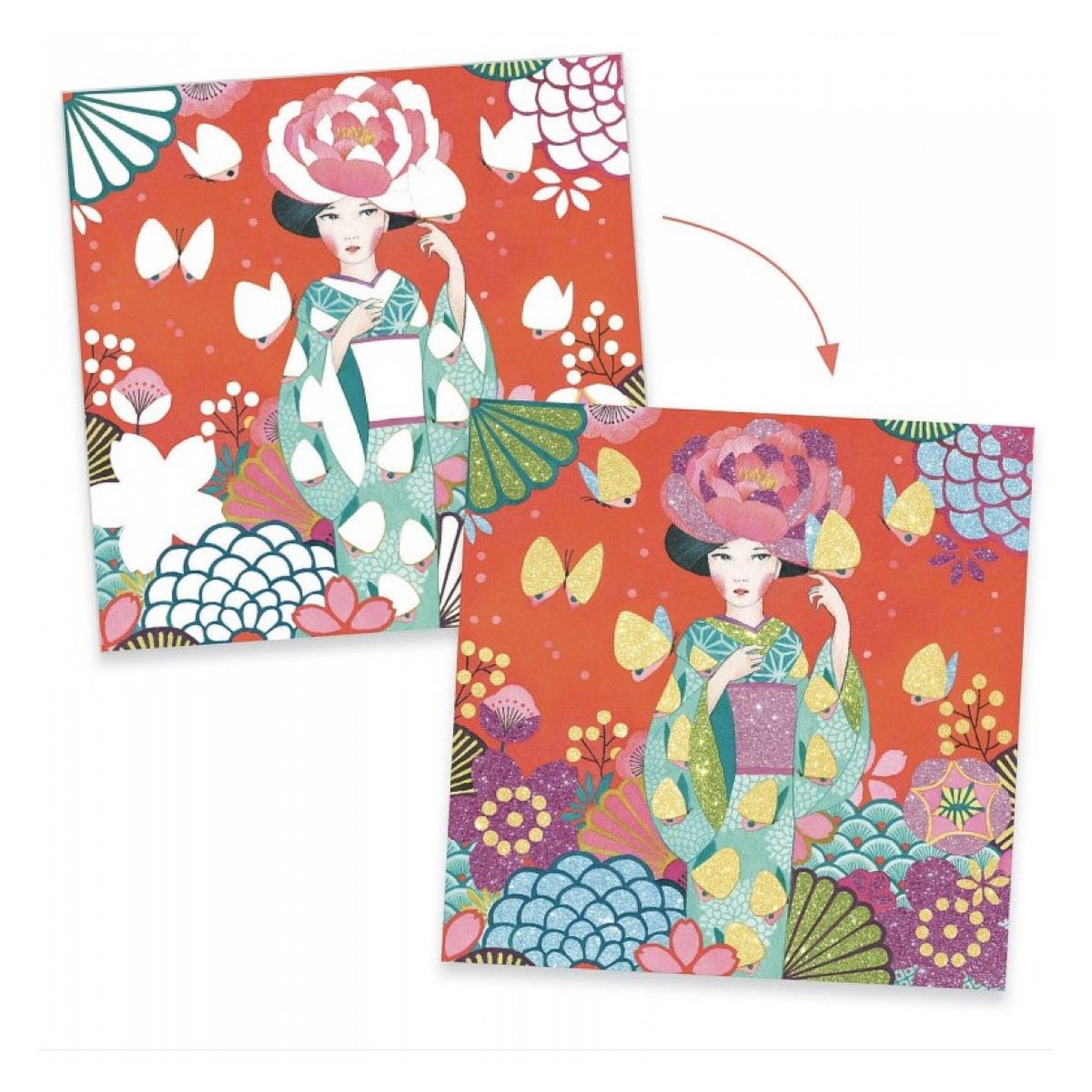 Voir la diapositive 3 : Djeco DJ09517 Tableaux Paillettes - Daydream