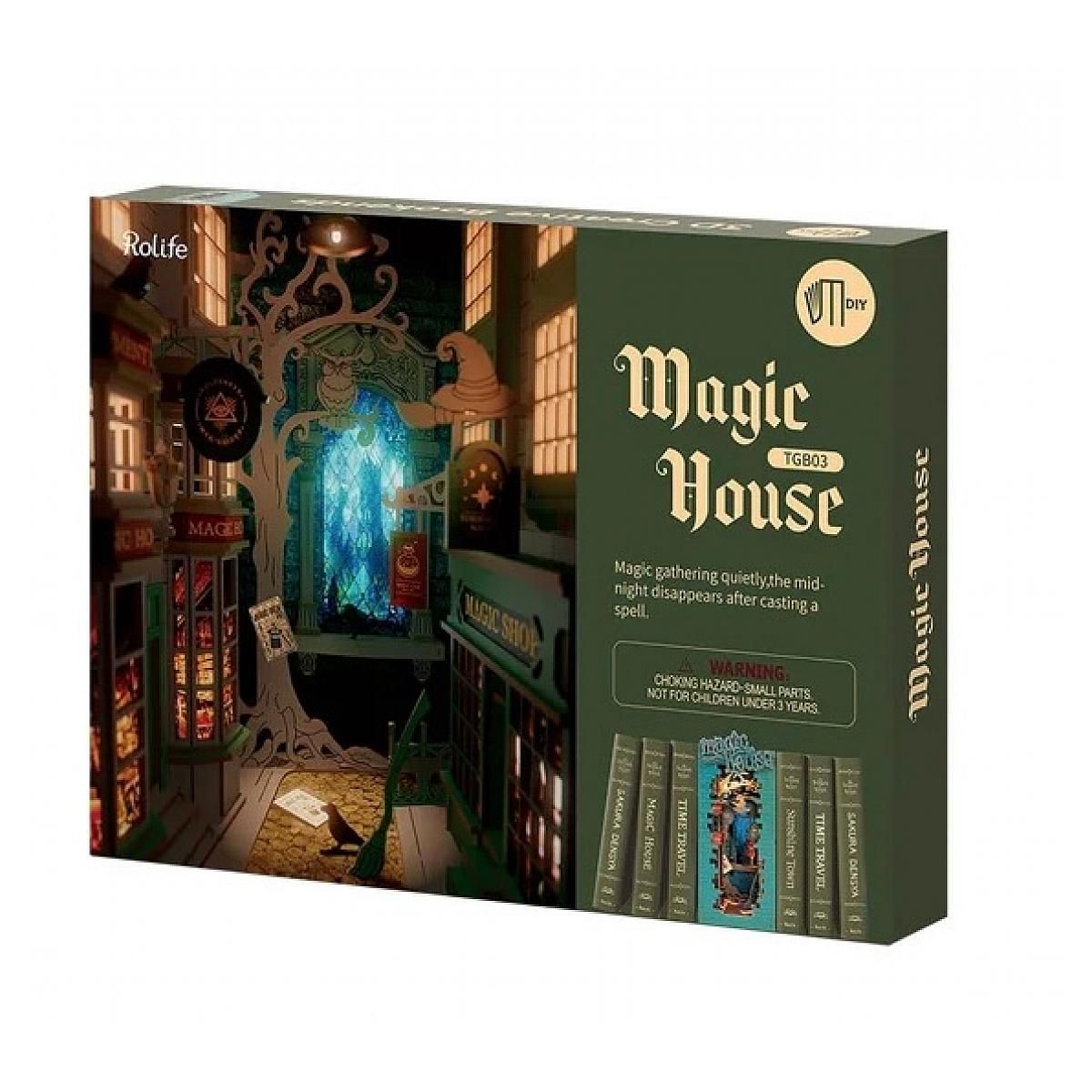 ROBOTIME Serre livre en bois Magic House