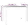 Voir la diapositive 6 : VIDAXL Table a manger de jardin anthracite 110x54x70 cm acier