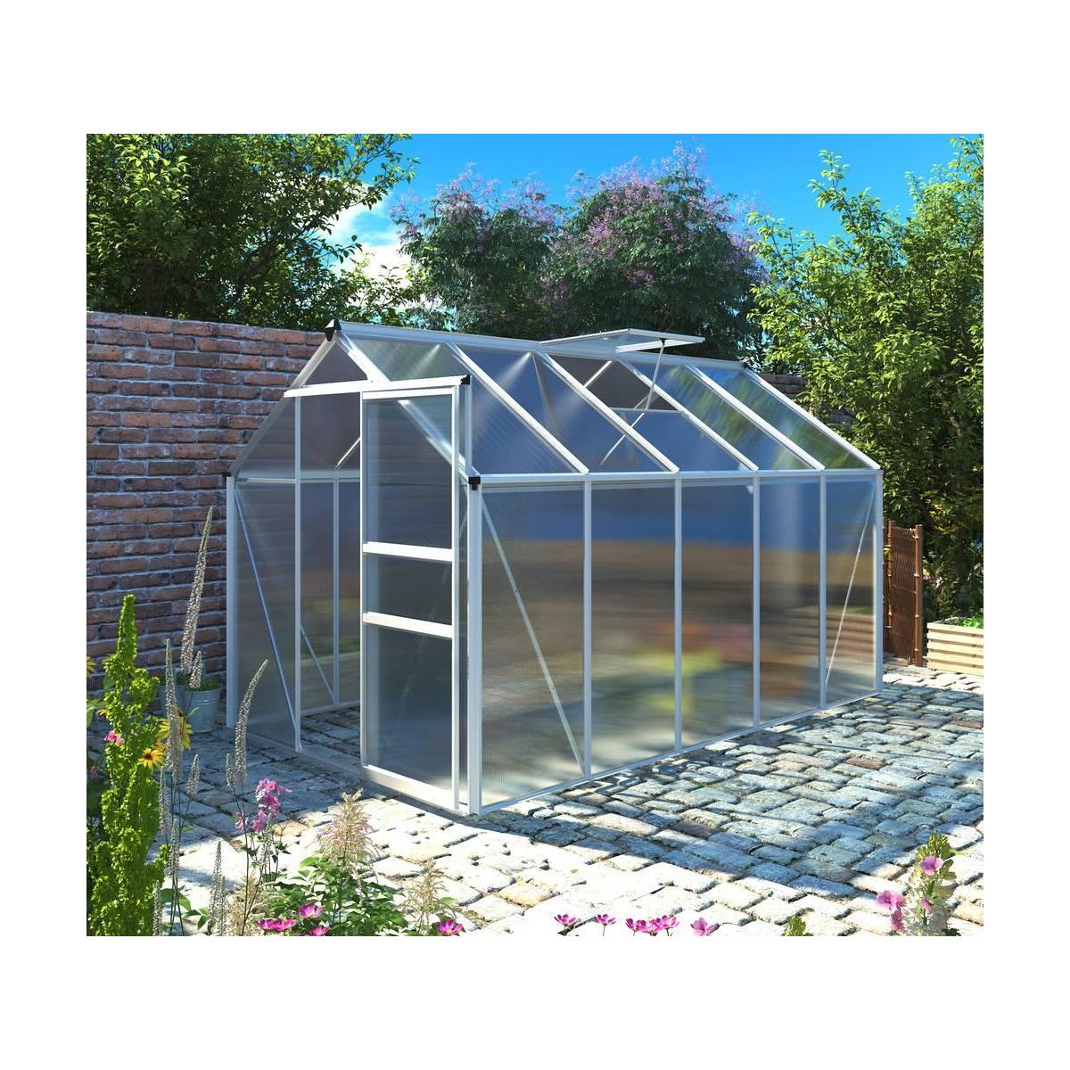 Habitat et Jardin Serre jardin polycarbonate  Hortensia  - 6m²