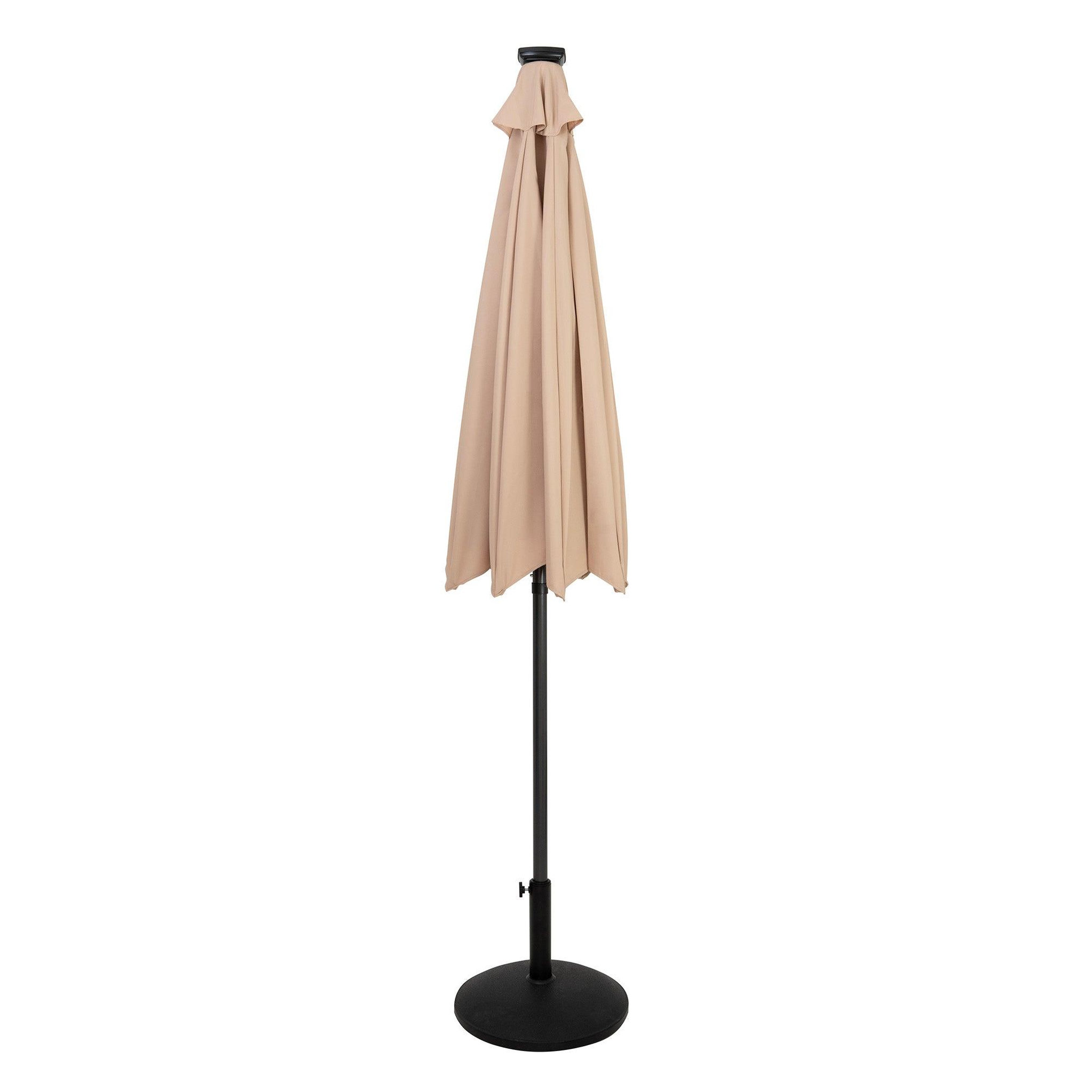 Voir la diapositive 2 : Monster Parasol Inclinable à LED 2,7 m & Socle en Béton