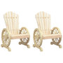 Voir la diapositive 2 : VIDAXL Chaises de jardin Adirondack lot de 2 bois de sapin massif