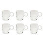 Voir la diapositive 1 : SECRET DE GOURMET Lot de 6 Mugs en Verre  Lorène  30cl Transparent