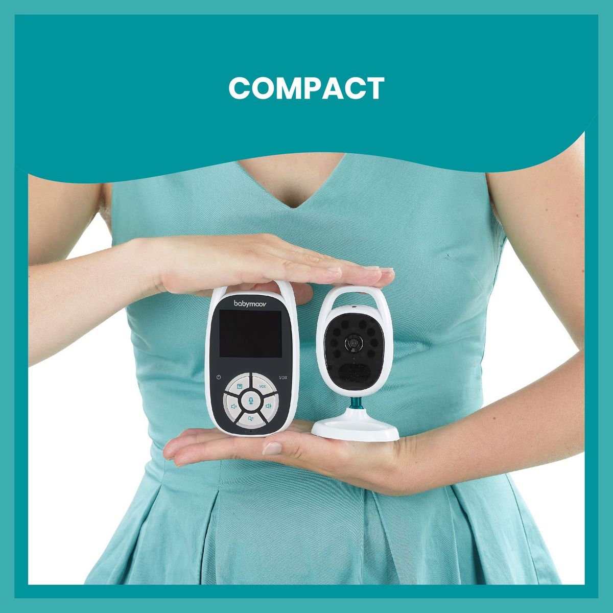 BABYMOOV Babyphone vidéo ultra compact Yoo See - Blanc