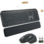 Voir la diapositive 2 : Logitech Combo clavier et souris Logitech MX Keys pour entreprise - sans fil, Bluetooth, QWERTZ, graphite